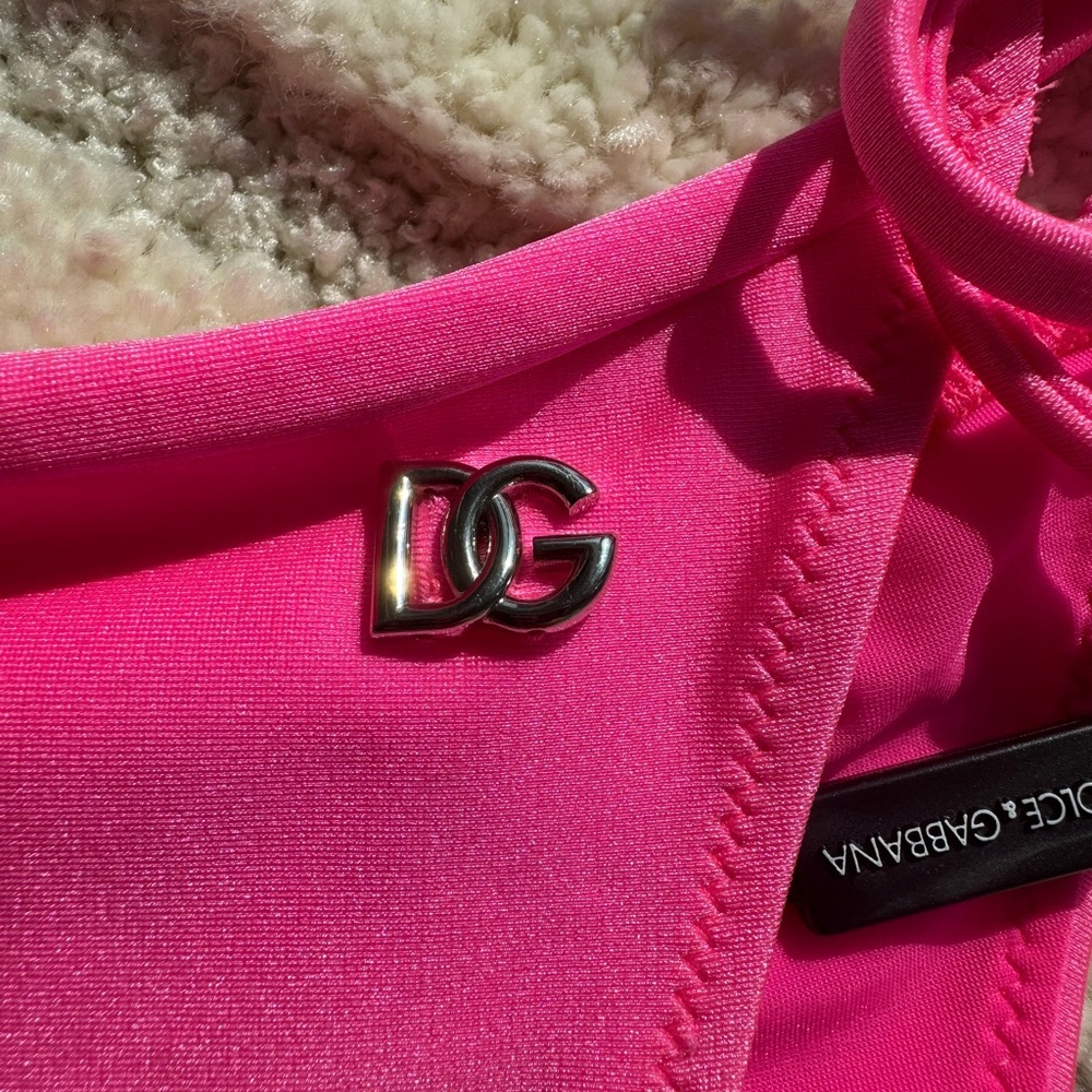D&G Hot Pink Triangle Bikini - Picture 4 of 11